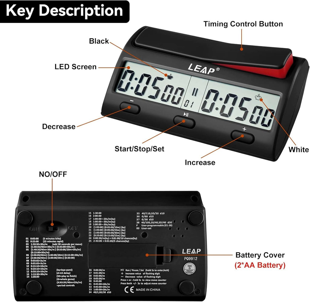 Digital Professional Chess Clock