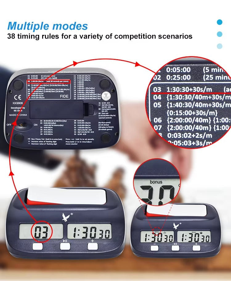 Fide Approved Professional Chess Clock