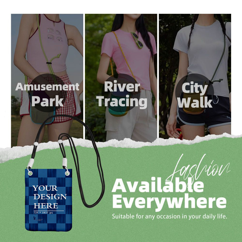 Carry a mobile phone bag diagonally