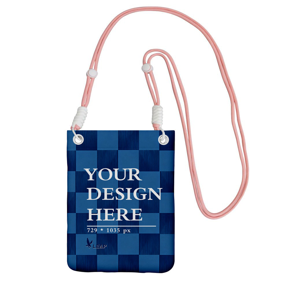 Carry a mobile phone bag diagonally