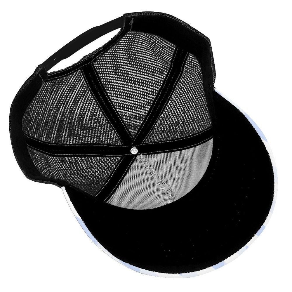 Curved brim mesh baseball cap