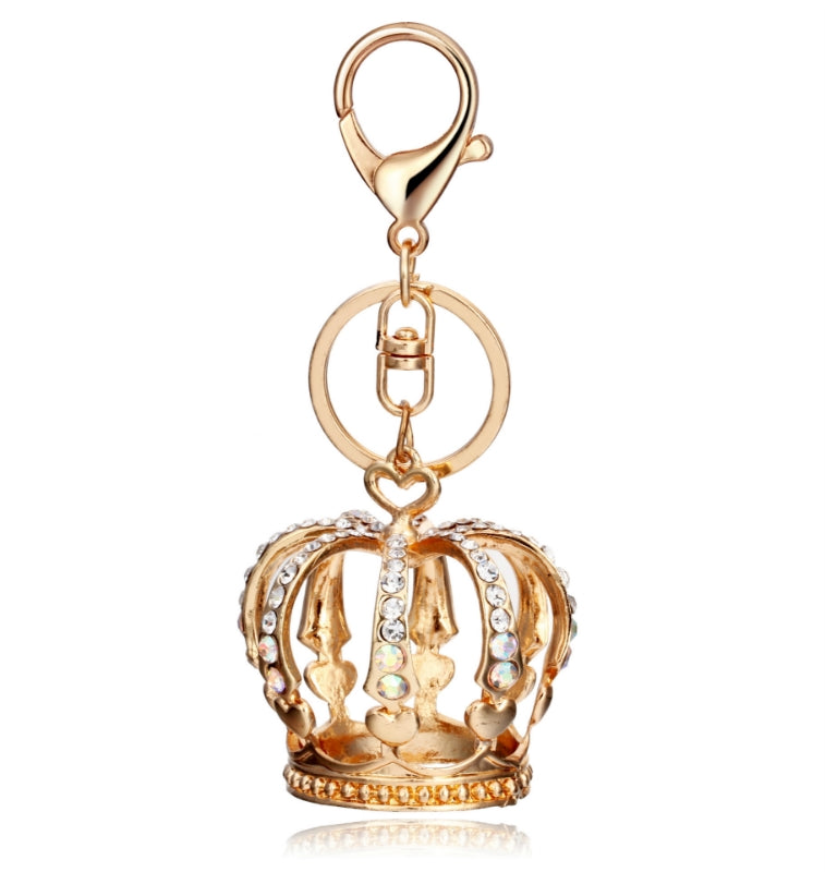Metal king's crown keychain
