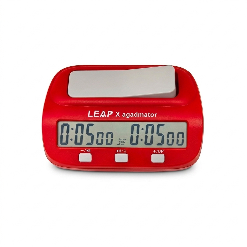[Limited Edition] agadmator x LEAP Chess Clock - Professional Digital Chess Timer for Blitz & Bullet - Official Collaboration