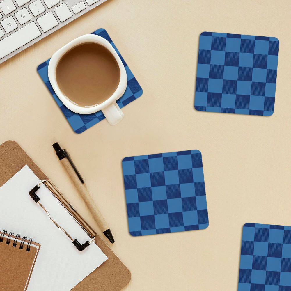 MDF Cork Coaster 4 Pcs