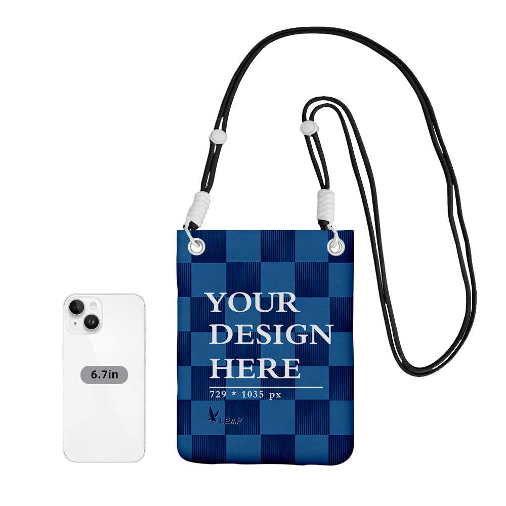 Carry a mobile phone bag diagonally