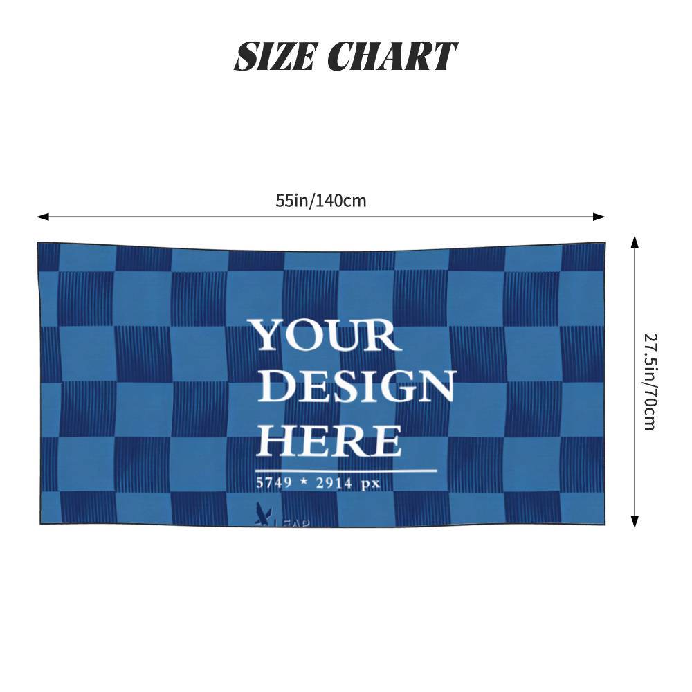 Peach Skin Velvet Beach Towel (horizontal style)