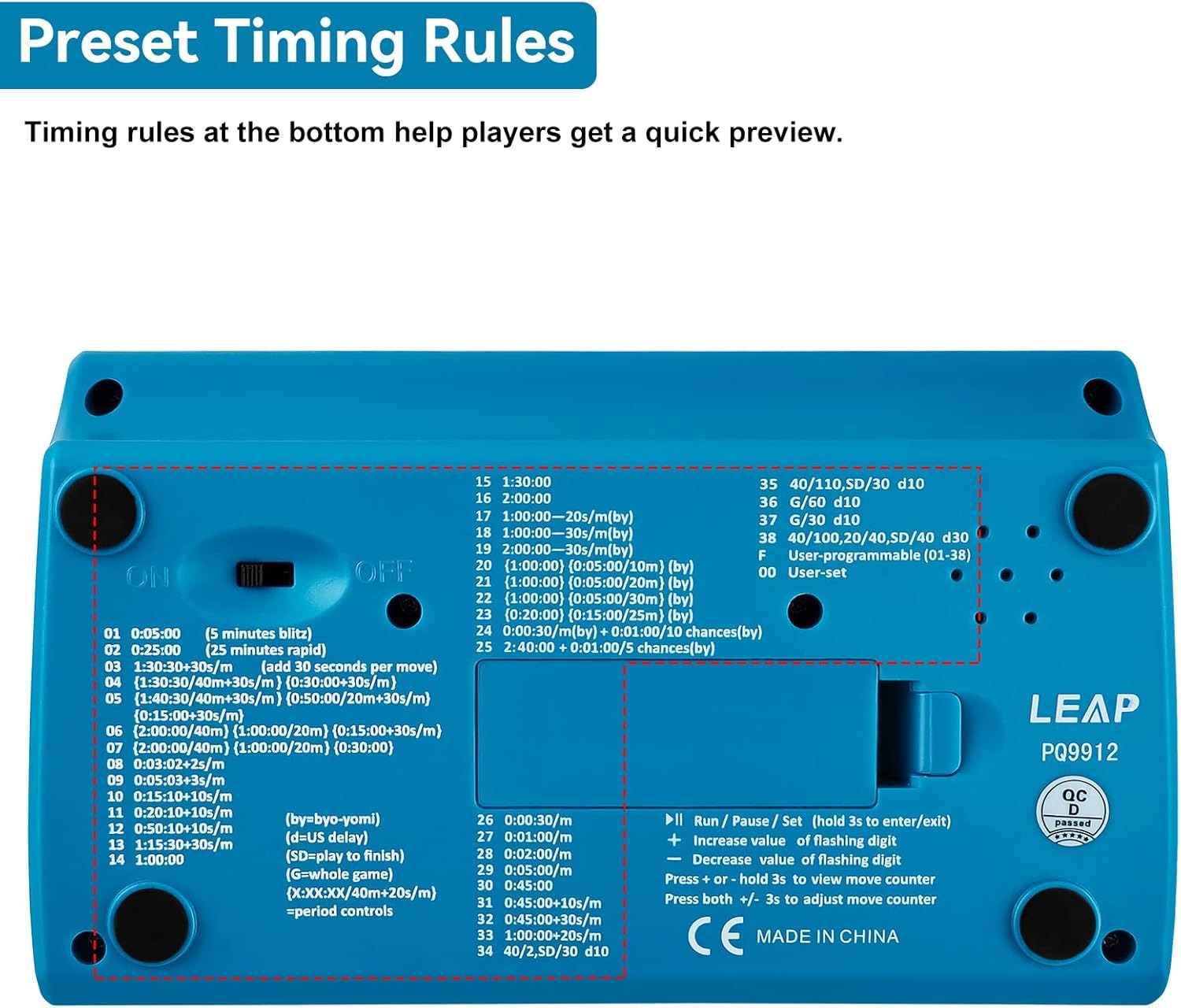 Digital Professional Chess Clock
