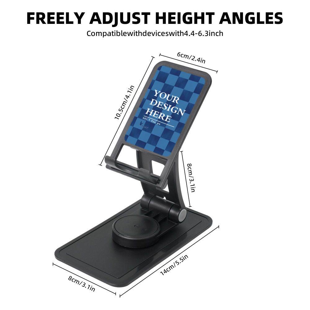 Square base Swivel phone stand