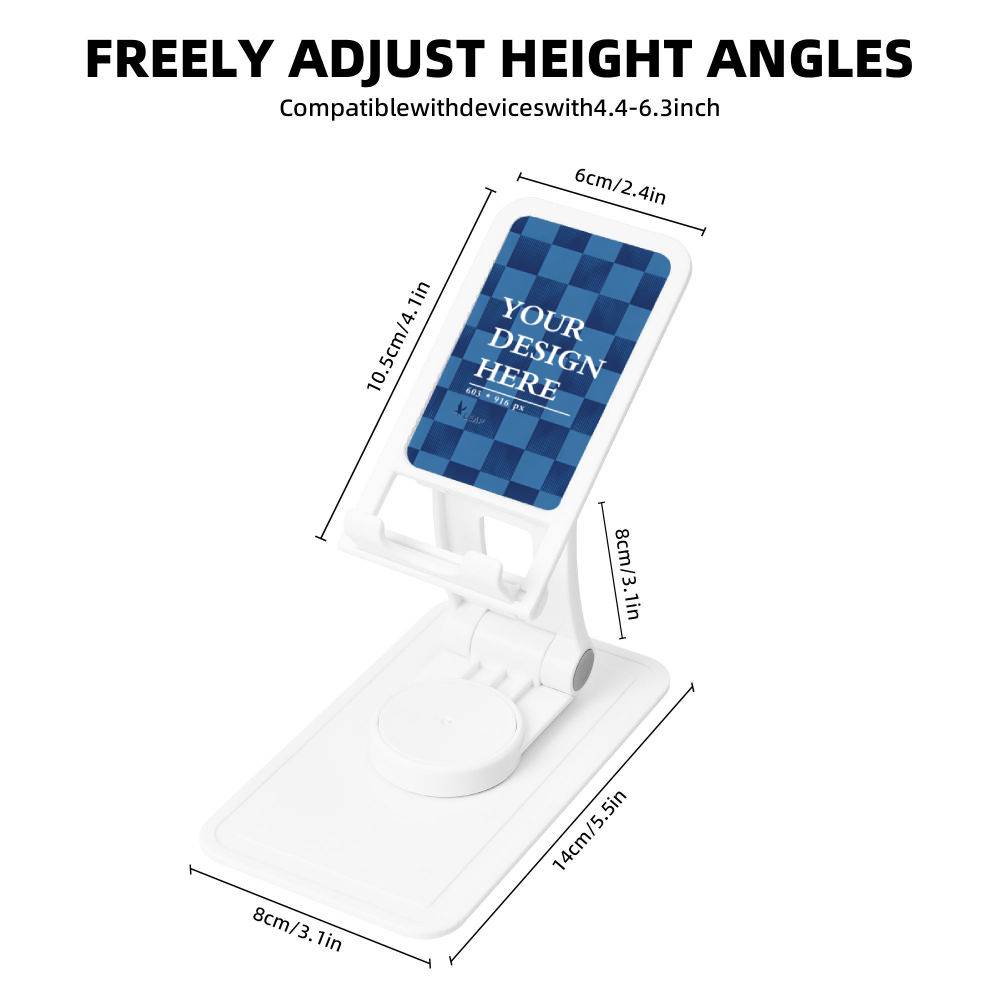 Square base Swivel phone stand
