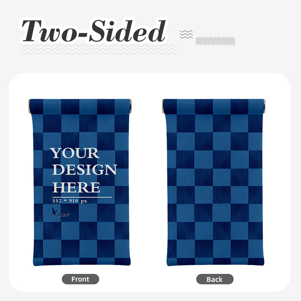 Portable Squeeze Top Leather Glasses Case