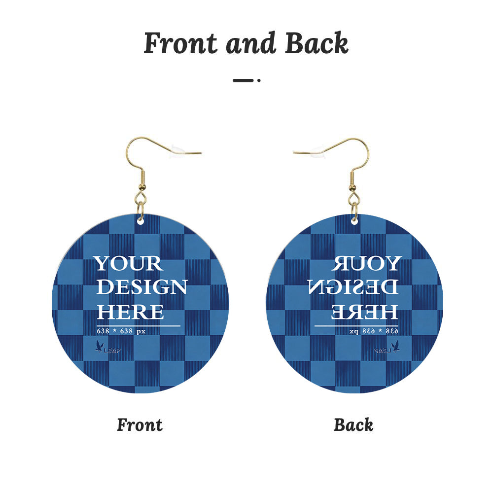 Round Acrylic Earrings