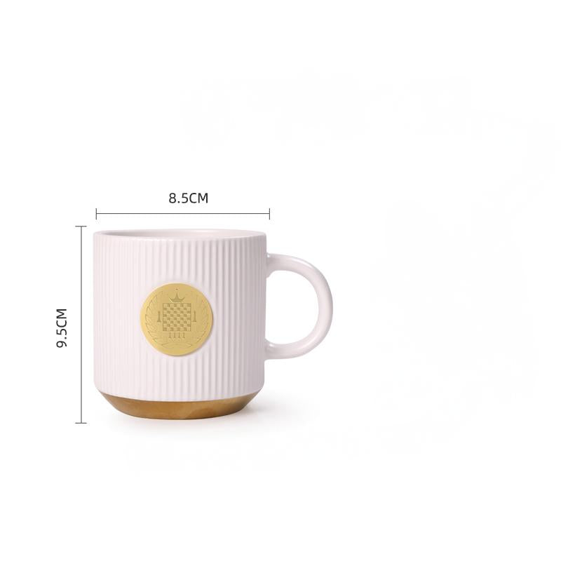 Chess Ceramic Mug (350ML) - Traditional Craftsmanship, Home-Use Coffee Mug