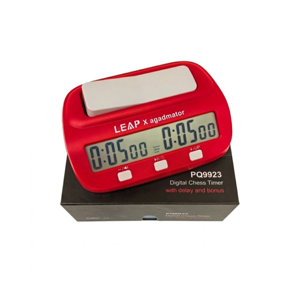 [Limited Edition] agadmator x LEAP Chess Clock - Professional Digital Chess Timer for Blitz & Bullet - Official Collaboration