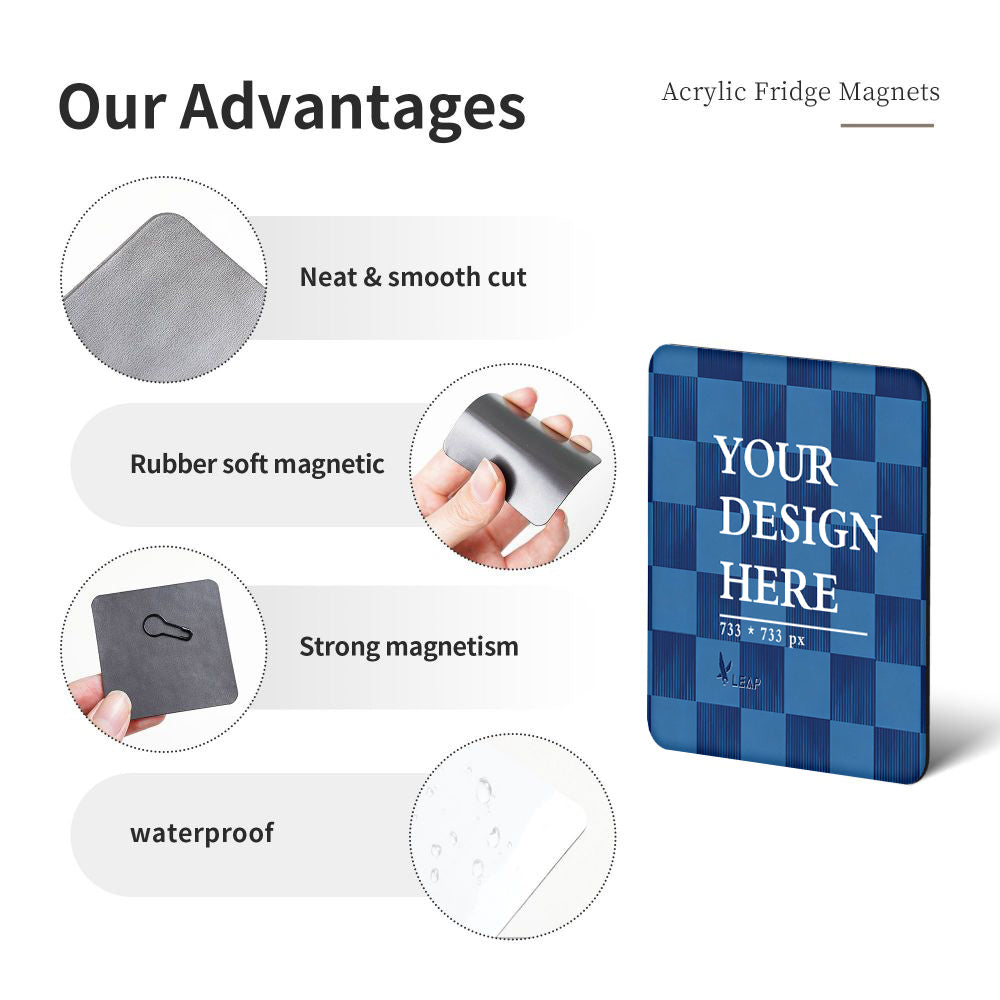 Refrigerator magnets (multiple shapes)