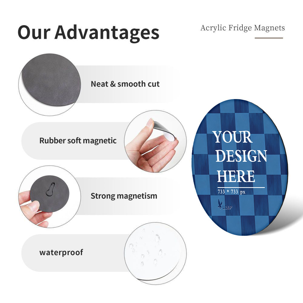 Refrigerator magnets (multiple shapes)