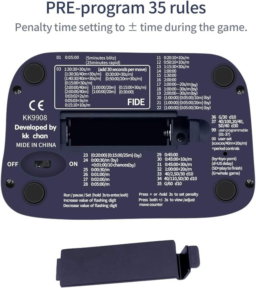 Fide Approved Professional Chess Clock