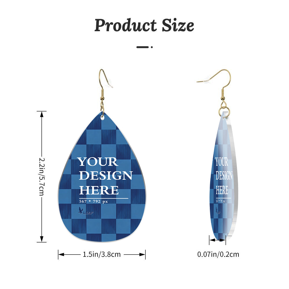 Drop-shaped Acrylic Earrings