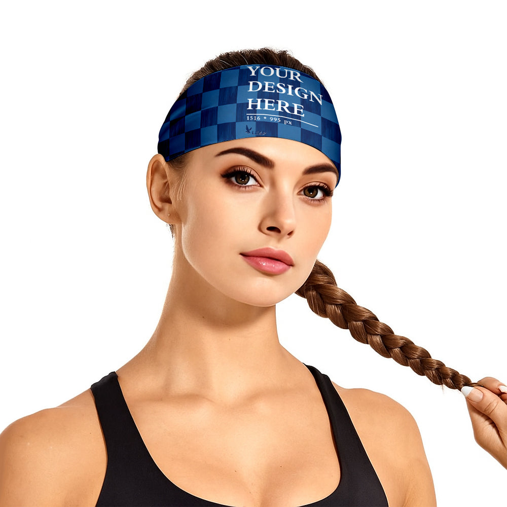 Elastic exercise headband