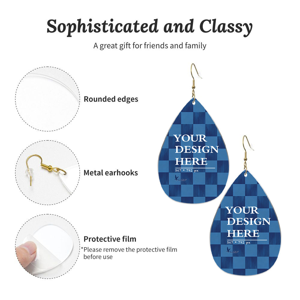 Drop-shaped Acrylic Earrings