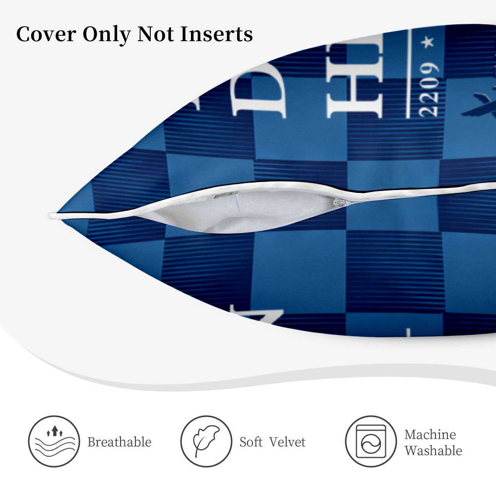 Velvet Throw Pillow Covers （White）