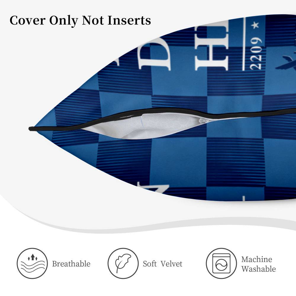 Velvet Throw Pillow Covers（Black）