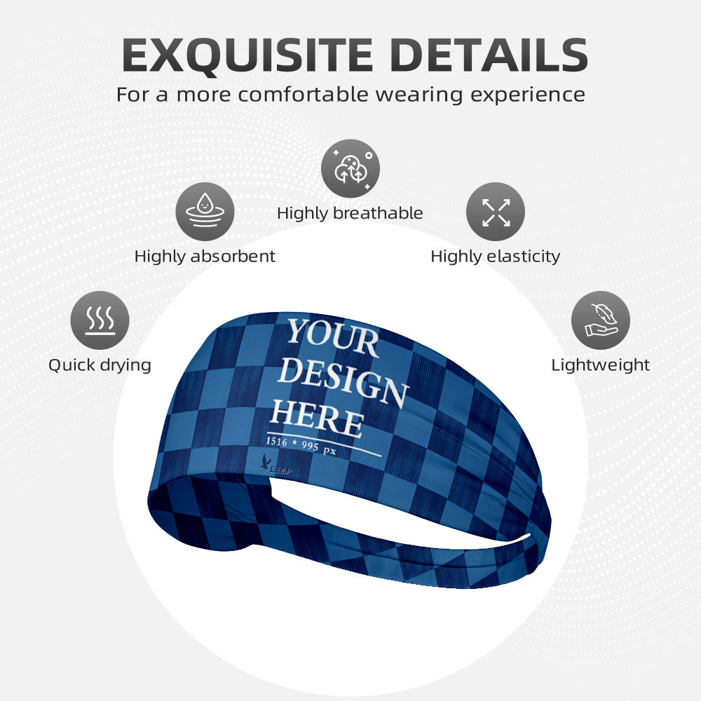 Elastic exercise headband