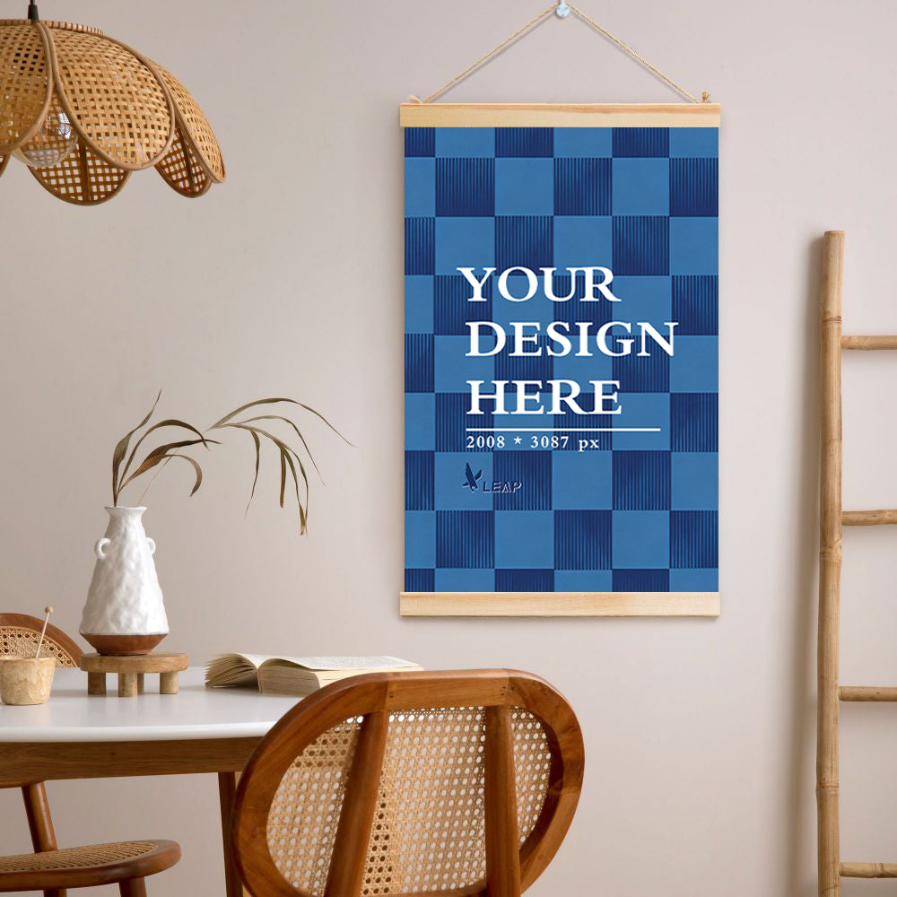 Wooden Shaft Hanging Poster