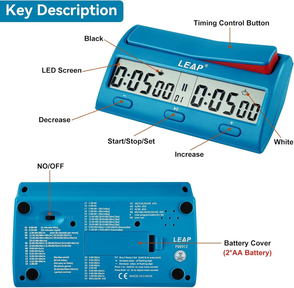 Digital Professional Chess Clock