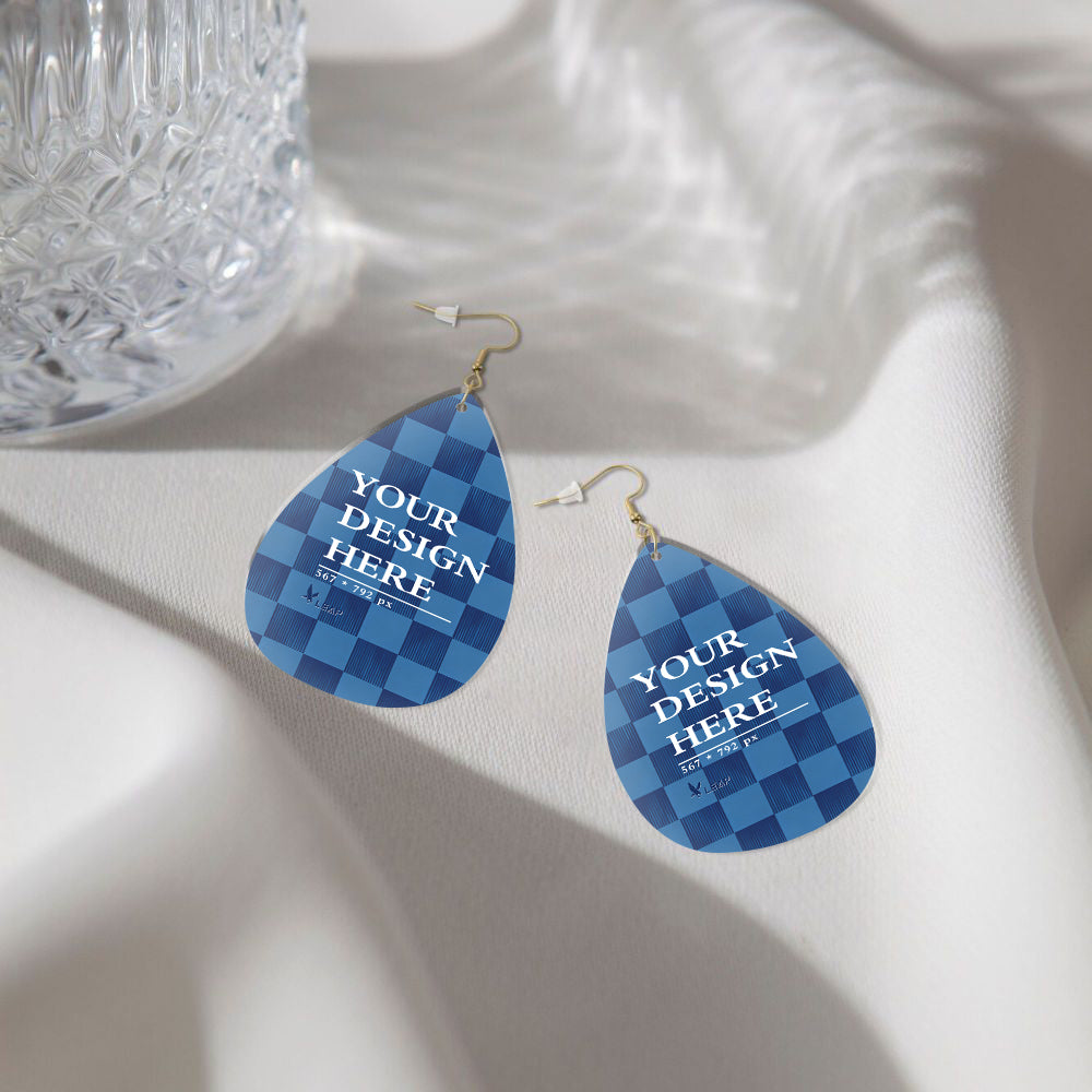 Drop-shaped Acrylic Earrings