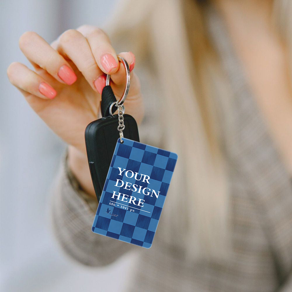 Rectangular Acrylic Keychain