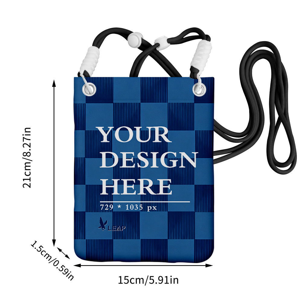 Carry a mobile phone bag diagonally