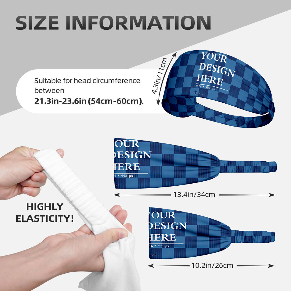 Elastic exercise headband