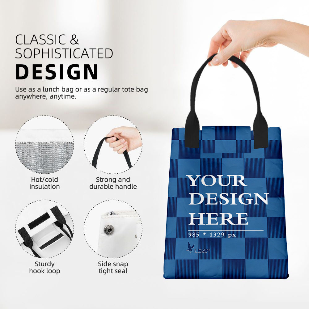 Paper Reusable Lunch Tote Bag