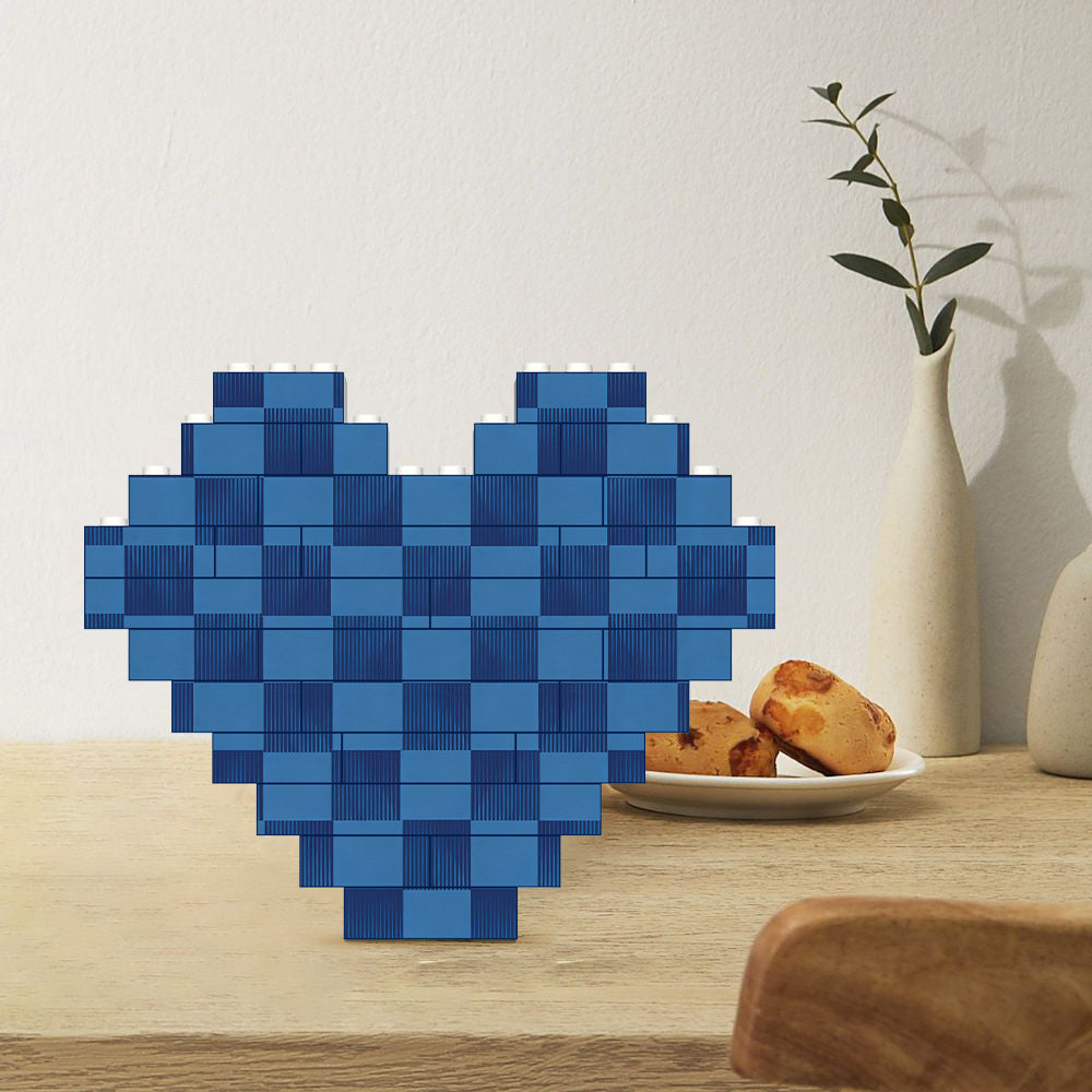 Building Brick Block Puzzle Heart Shaped