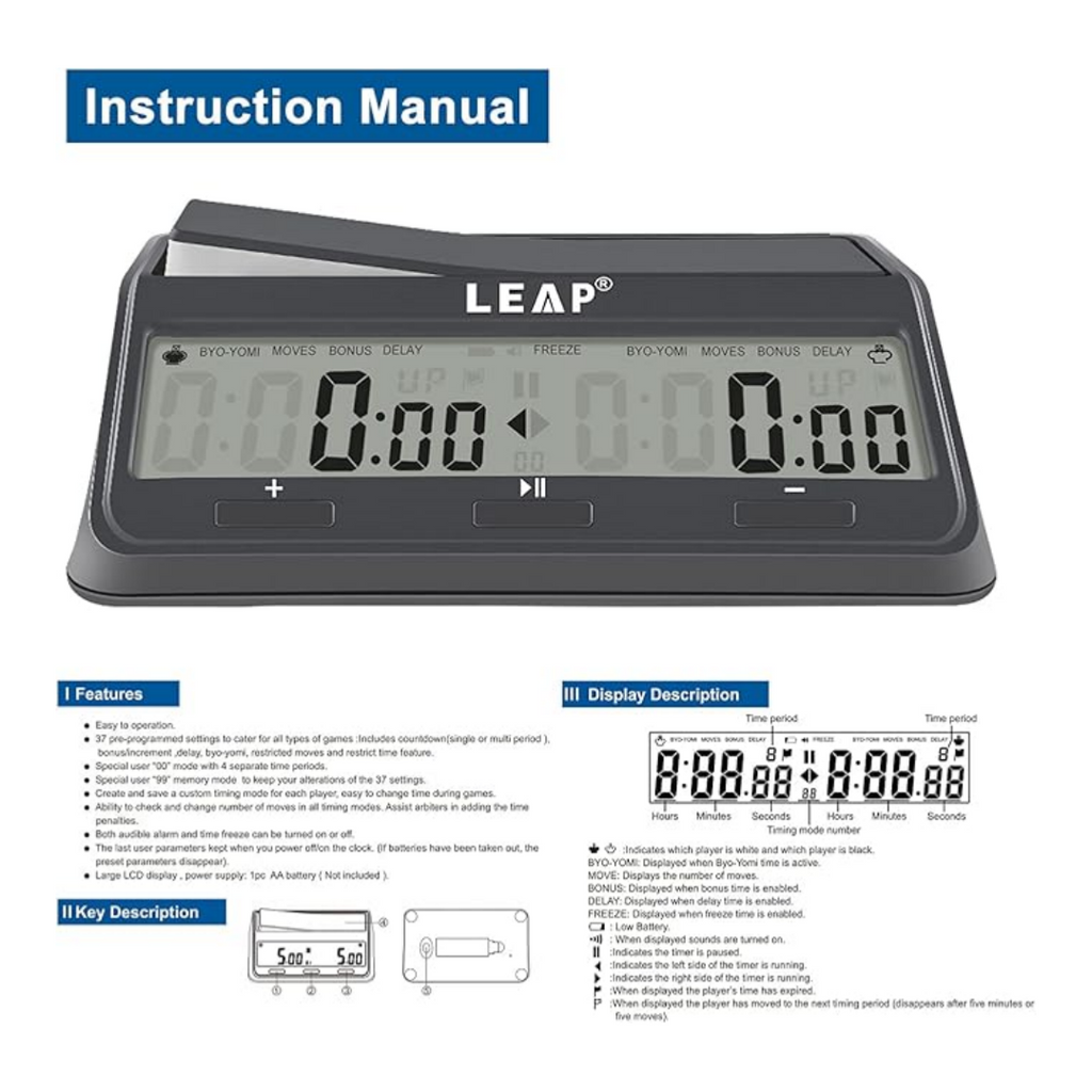 LEAP Chess Clock PQ9921