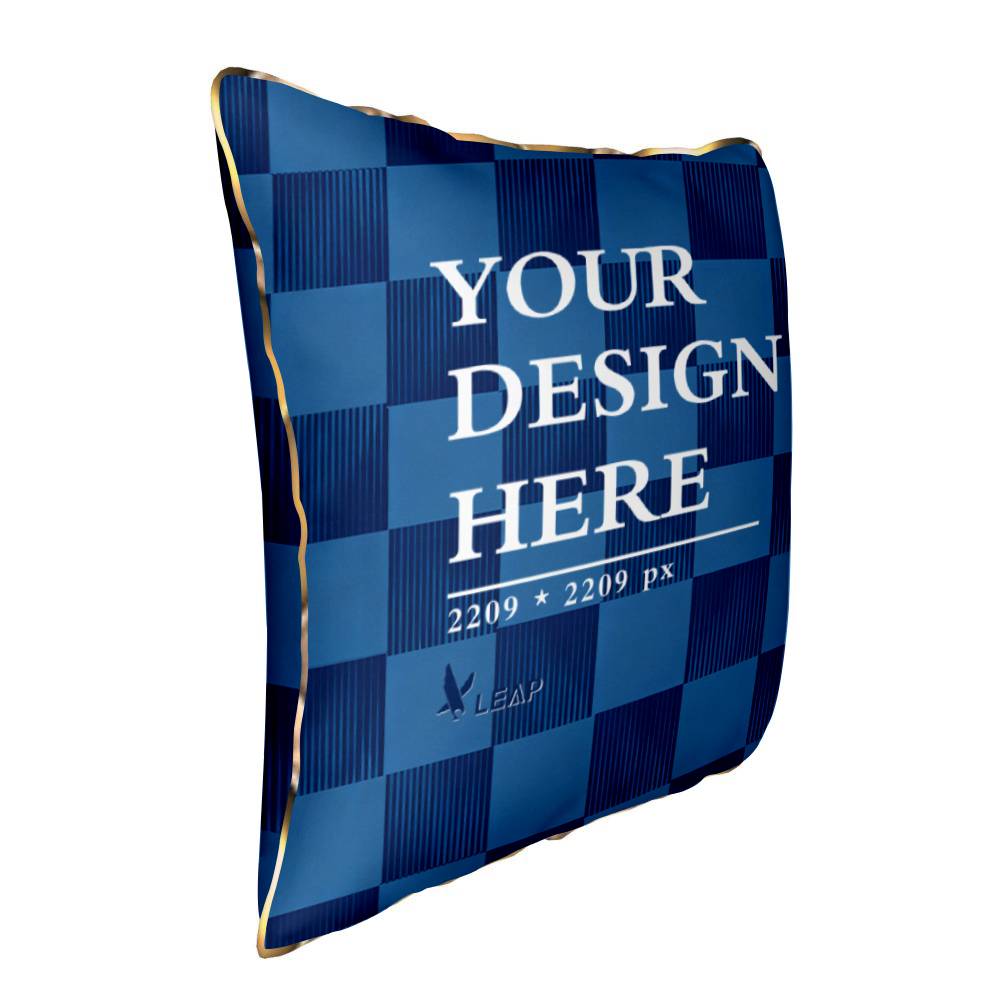 Velvet Throw Pillow Covers (Gold)