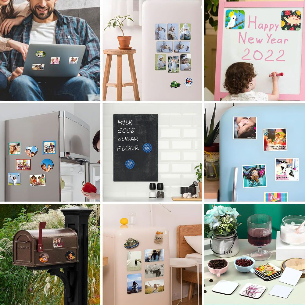 Refrigerator magnets (multiple shapes)