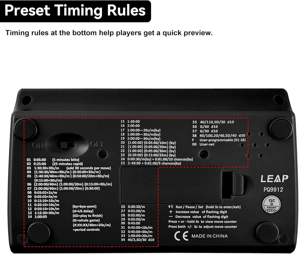 Digital Professional Chess Clock