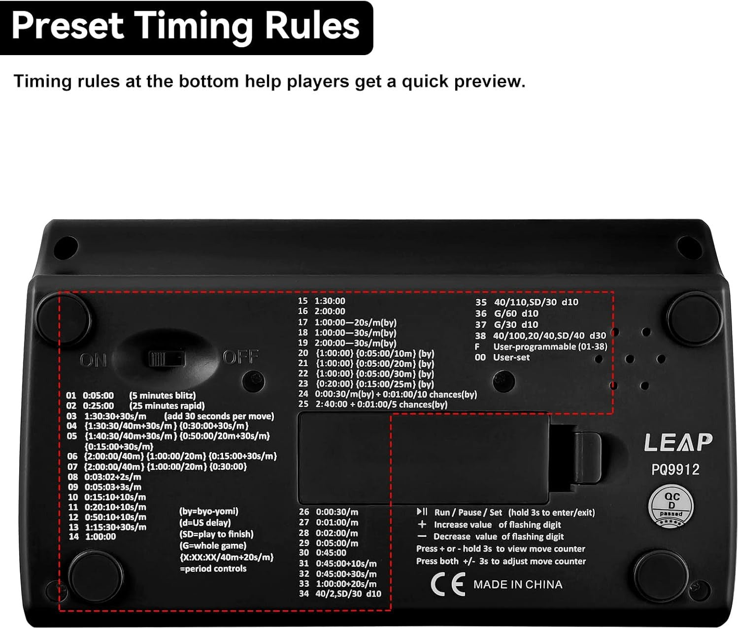 Digital Professional Chess Clock