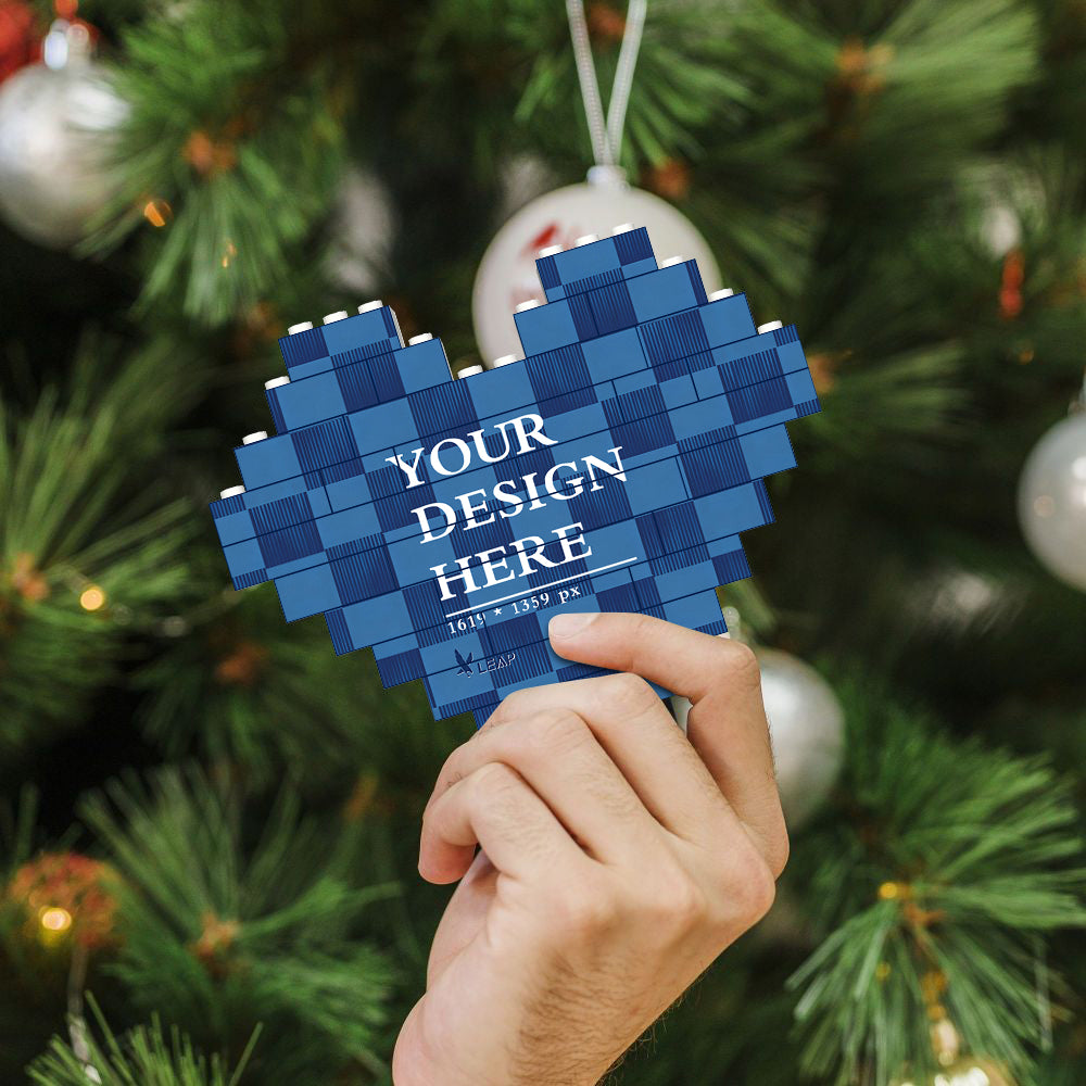 Building Brick Block Puzzle Heart Shaped