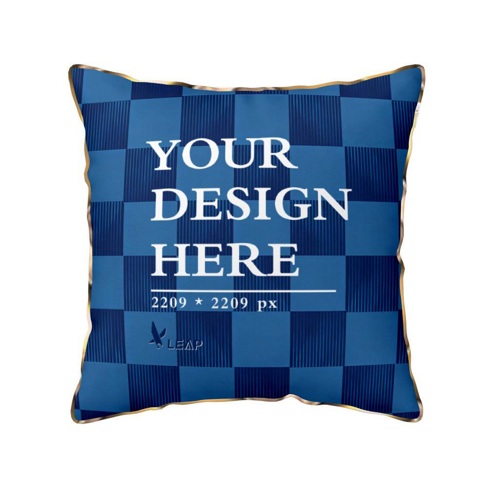 Velvet Throw Pillow Covers (Gold)