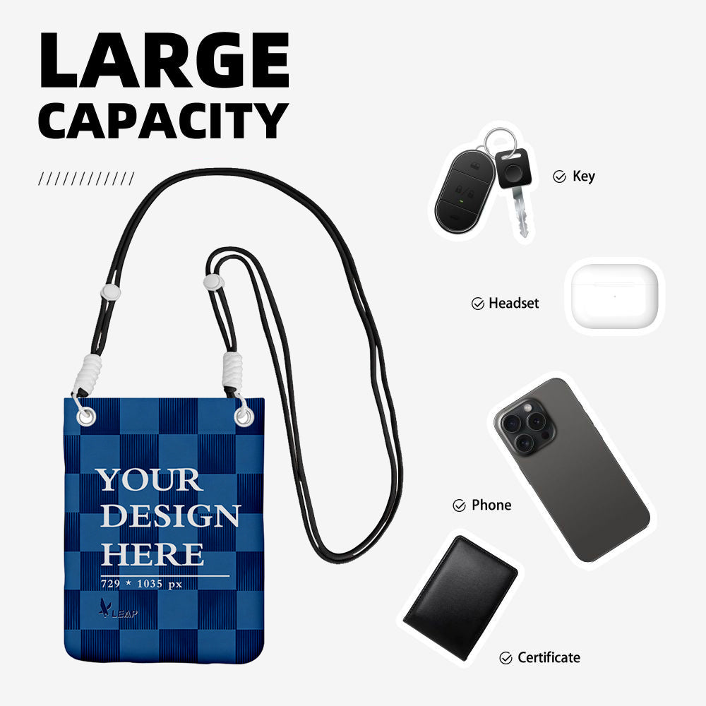 Carry a mobile phone bag diagonally