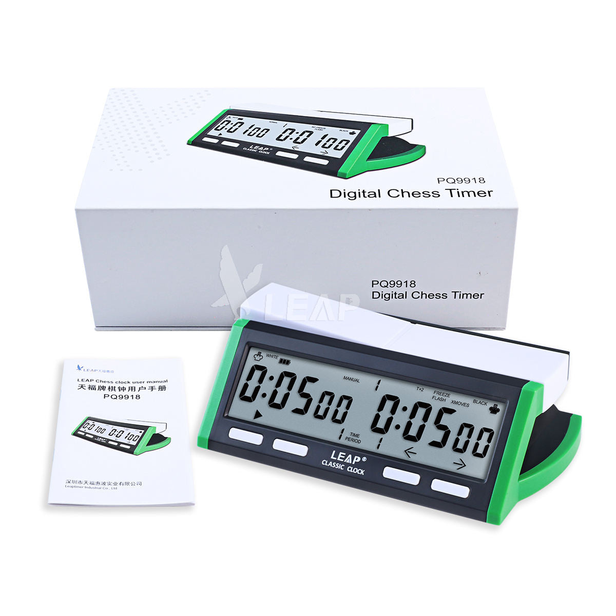 Leap PQ9918: Pro-Tournament Chess Timer — Every Second, Crafted for the Gambit.