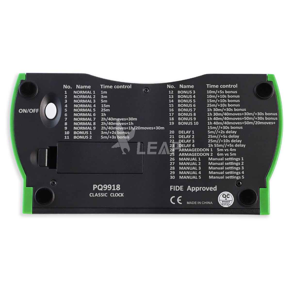 Leap PQ9918: Pro-Tournament Chess Timer — Every Second, Crafted for the Gambit.