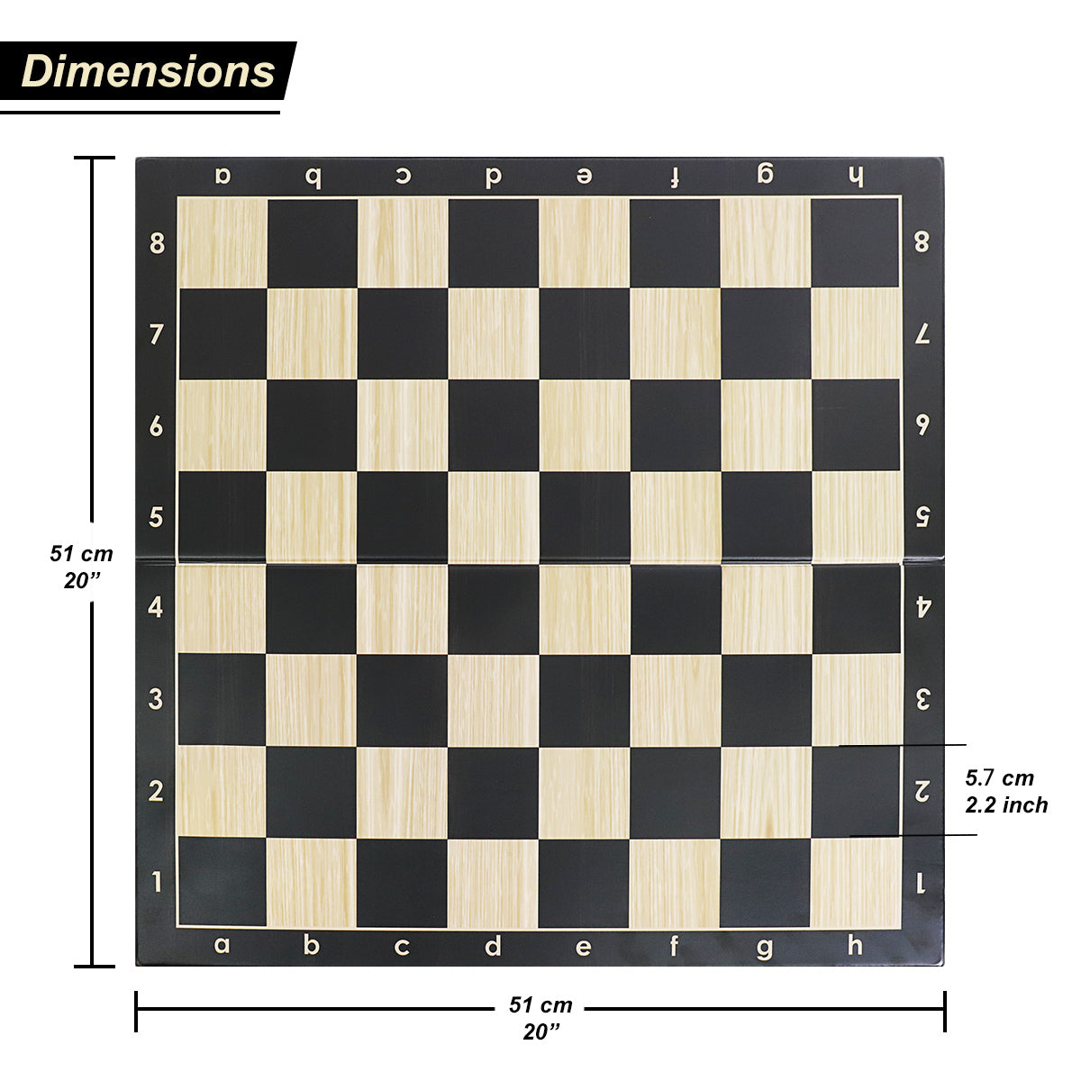 WG-QP16W Black Chess Board