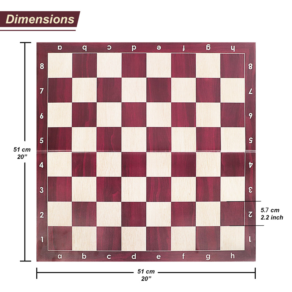 WG-QP16W Red Chess Board