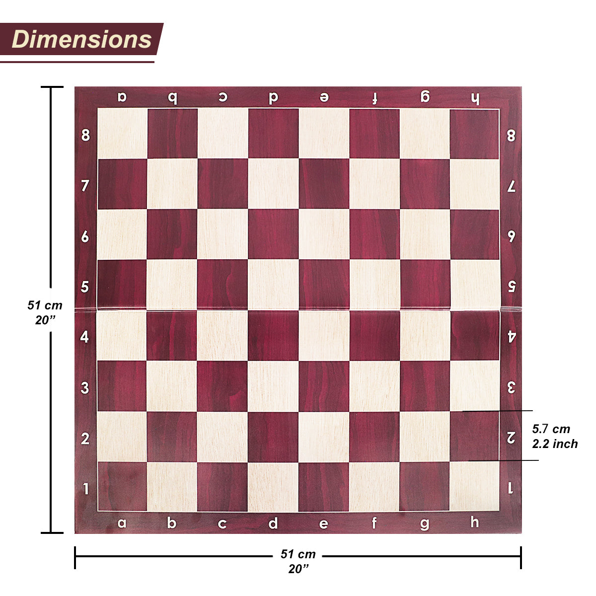 WG-QP16W Red Chess Board