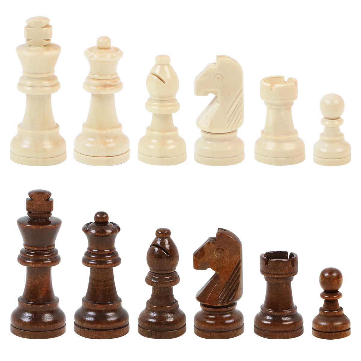 Masterpiece in Walnut: 13" Professional Magnetic Wooden Chess Set