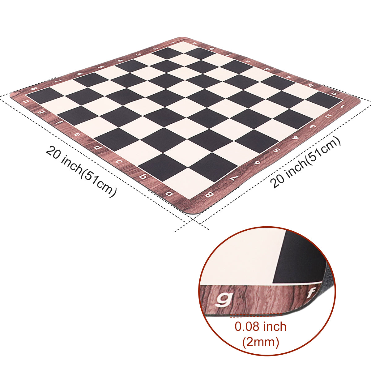 WG-QP56W Black Chess Board