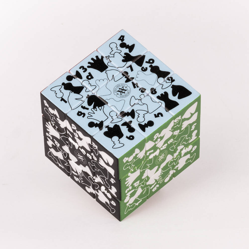 3x3 Magic Cube for Kids - Chess Design, Educational Puzzle Toy, Creative & Stylish Look